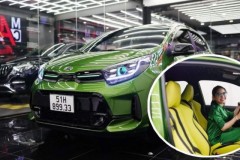 Kia Morning "độ" độc đáo với ghế ngồi phong cách Lamborghini và ngoại thất carbon thể thao