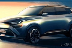 Lộ diện ảnh phác thảo với ngoại hình hoàn toàn mới của Kia Carens 2022