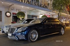 Mercedes-AMG S65 W222 độc nhất của Việt Nam "thay áo" xanh Midnight Blue lạ mắt