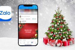 Cách đăng trạng thái trên Zalo với hình nền và hiệu ứng Giáng sinh