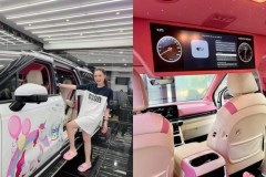 Đoàn Di Băng sắm Kia Carnival và độ xe phong cách siêu nhí nhảnh