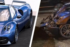 “Siêu xe độc bản” Pagani Huayra Pearl tiếp tục gặp tai nạn nghiêm trọng