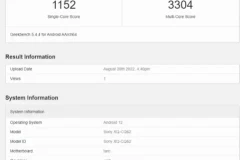Thông số của Sony Xperia 5 IV được hé lộ