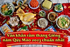 Văn khấn rằm tháng Giêng năm Quý Mão 2023 của Thầy Chùa