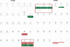Lịch nghỉ lễ 30/4 và 1/5 - người dân toàn quốc nghỉ gần một tuần lễ
