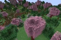 Người chơi Minecraft xây đền hoa anh đào cực chất