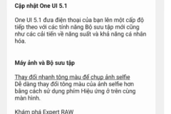 One UI 5.1 có gì mới ?