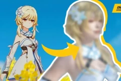 Thiên thần Cosplay Lumine cực xinh làm khuấy đảo anh em game thủ Genshin Impact đứng ngồi không yên