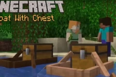 Minecraft - Cách Chế Tạo Thuyền Bằng Rương