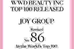 JOY GROUP kỷ niệm lần đầu tiên lọt vào Top 100 của WWD Beauty Inc