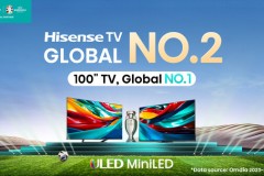 Tận hưởng trải nghiệm xem bóng đá tuyệt vời với TV ULED mini Hisense U7N - TV chính thức của UEFA EURO 2024™