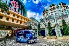 Singapore ra mắt dịch vụ đưa đón tự động, WeRide Robobus trở thành điểm thu hút mới tại Resorts World Sentosa