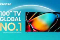 Hisense giữ vững vị thế dẫn đầu về số lượng TV 100 inch bán ra trên toàn cầu