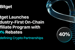 Bitget Launches Industry-First On-Chain Affiliate Program with 40% Rebates to Support Content Creators