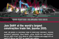 SANY sẵn sàng công bố tương lai thông minh, xanh và hiệu quả của máy móc xây dựng tại Bauma 2025