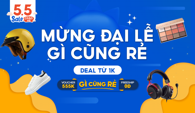 Mừng đại lễ Shopee tung siêu sale toàn sàn gì cũng rẻ mua hết ở