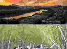 Màn trình diễn ấn tưởng trong mùa đông của đàn quạ trên bầu trời Công viên chim di cư Samho tại quận Nam-gu, Ulsan