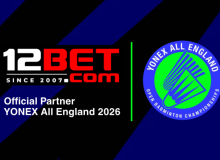 12BET Returns as Official Partner of the YONEX All England 2026