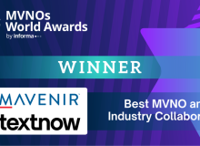 Mavenir and TextNow Win Best MVNO and Industry Collaboration at MVNOs World Awards