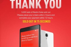 Xiaomi tiếp tục lập kỷ lục với 5000 chiếc Redmi Note bán ra trong vòng 75 giây