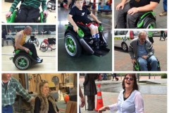 Xe lăn tự c&#226;n bằng, kh&#244;ng cần d&#249;ng tay để điều khiển