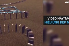 Sáng ra hoa mắt với màn đổ Domino từ hàng ngàn chiếc iPhone