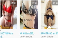 Gái mại dâm online ngày càng nở rộ