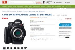[Rò rỉ] Canon giảm giá 6000$ cho dòng máy quay chuyên nghiệp 4K C500, sắp có máy quay mới?