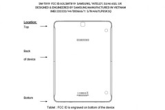Hình ảnh thiết kế của Galaxy Tab S3 được xác nhận qua FCC