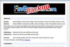 Cách sao lưu và khôi phục dữ liệu web bằng FavBackup