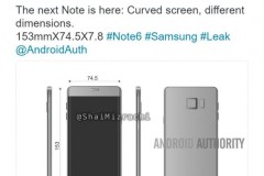 Galaxy Note 6 lộ ảnh mới xác nhận màn hình hai cạnh cong