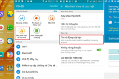 Kích hoạt tính năng Find My Mobile trên Samsung Galaxy On7