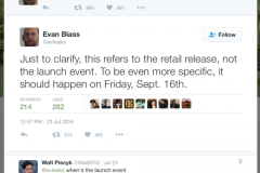 Lộ diện ngày bán ra của iPhone 7