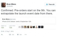 Đã có thông tin về ngày đặt hàng của iPhone 7 và iPhone 7 Plus