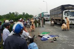 Cán chết người, tài xế xe container trốn khỏi hiện trường