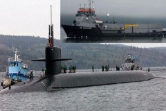 Tàu ngầm hạt nhân Mỹ đâm vào tàu hỗ trợ ở ngoài khơi Washington