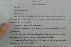Học viện An ninh chính thức cấm sinh viên chơi Pokémon GO