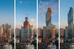 MahaNakhon, tòa nhà cao nhất Thái Lan trông như bước ra từ game Tetris