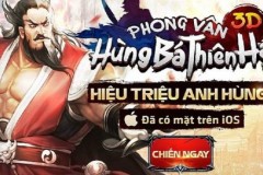 Phong Vân 3D chính thức “lên kệ” Appstore với tên gọi Hùng Bá Thiên Hạ 3D