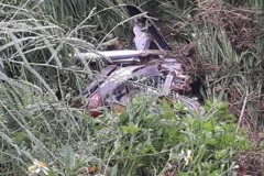 Va chạm giao thông, 2 xe "bay" xuống ruộng, 1 người tử vong