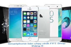 5 smartphone bán chạy nhất FPT Shop trong tháng 8