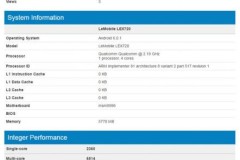 LeEco Pro 3 lộ diện trên GeekBench: chip Snapdragon 821 và 6GB RAM
