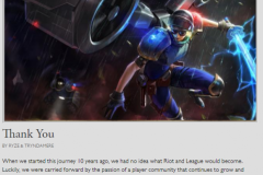 [LMHT] Riot Games tri ân người chơi nhân dịp sinh nhật 10 tuổi