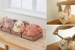 Người Nhật phát minh ra cái túi biến tất cả đồ dùng trong nhà thành… thỏ bông