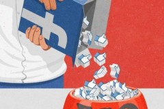 Bộ tranh phê phán những mặt trái của xã hội hiện đại