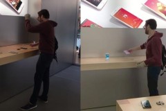 Kh&#225;ch h&#224;ng giận dữ đập ph&#225; Apple Store