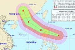 Siêu bão Haima giật trên cấp 17, di chuyển thần tốc vào Biển Đông
