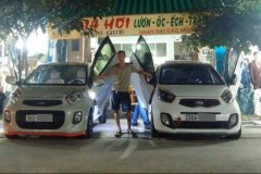 Tay chơi xe độ cửa cắt kéo Lamborghini cho… Kia Morning
