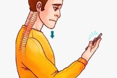 Tư thế đúng khi sử dụng điện thoại