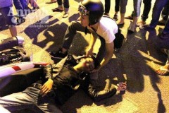 Xe máy đối đầu 3 người nguy kịch